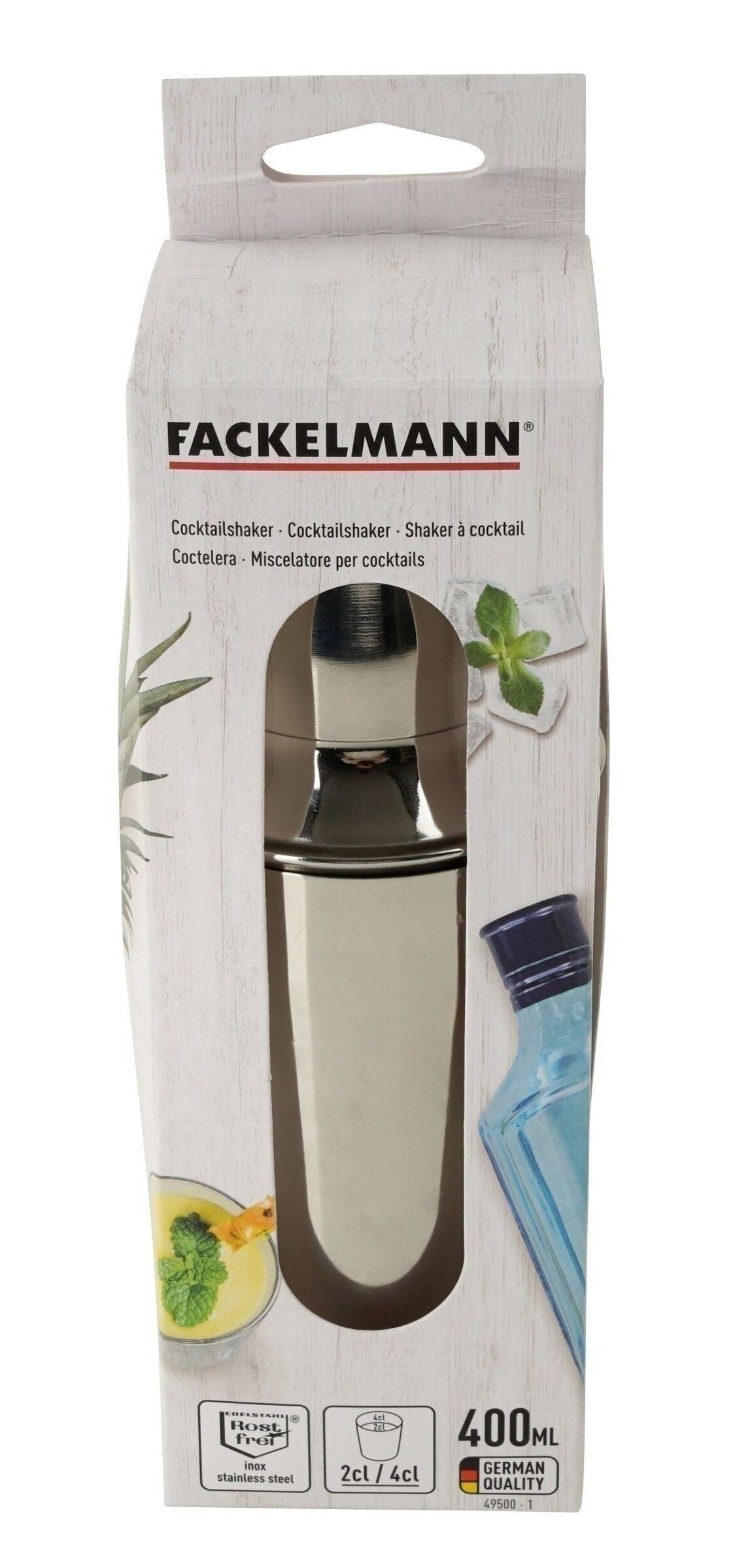 Edelstahl-Cocktailshaker 400 ml Fackelmann