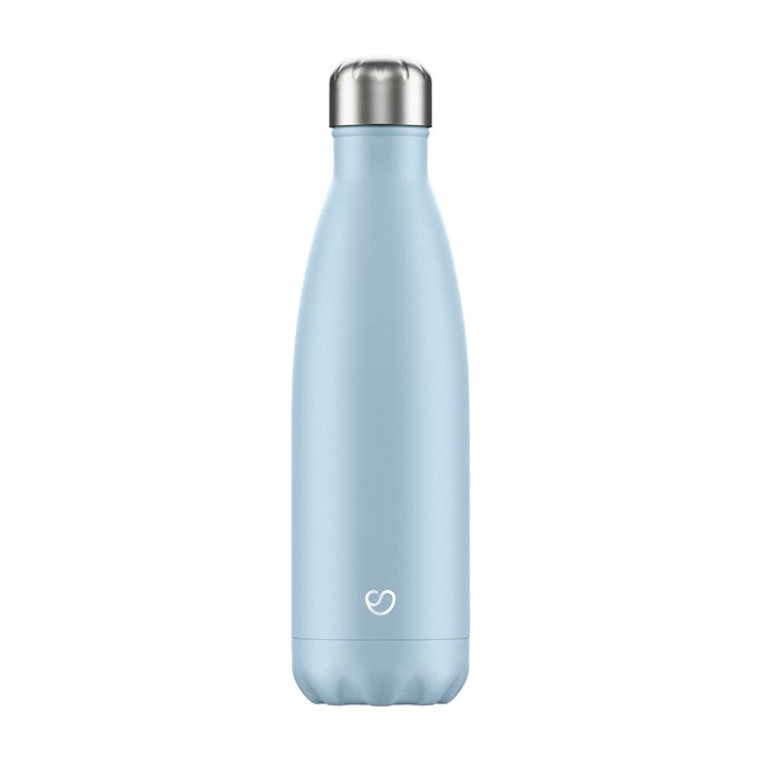 Pastel blue Trinkflasche