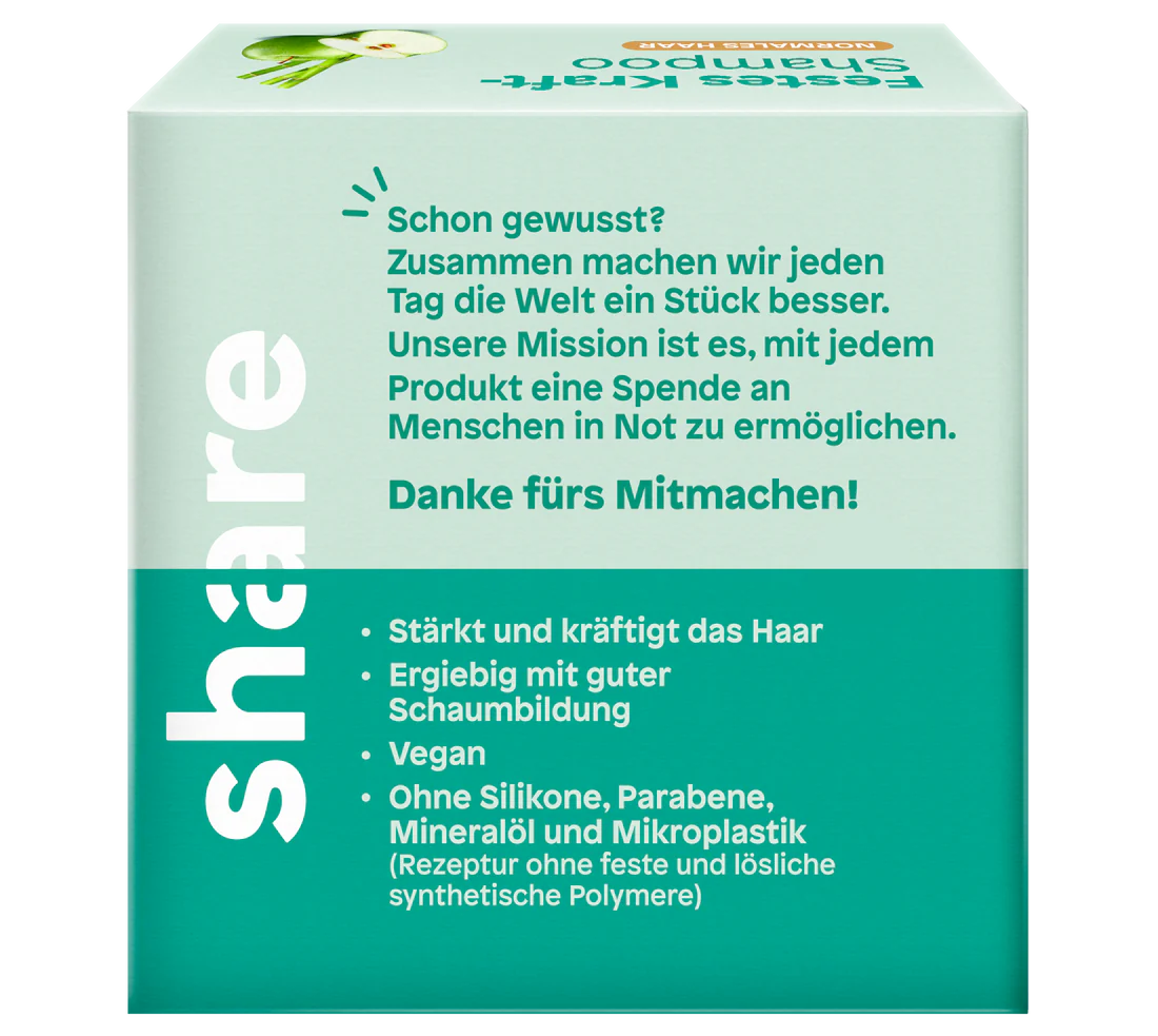 share Festes Shampoo Grüner Apfel & Bambus