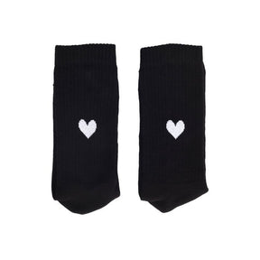 Schwarze Socken mit Herz 39 -42