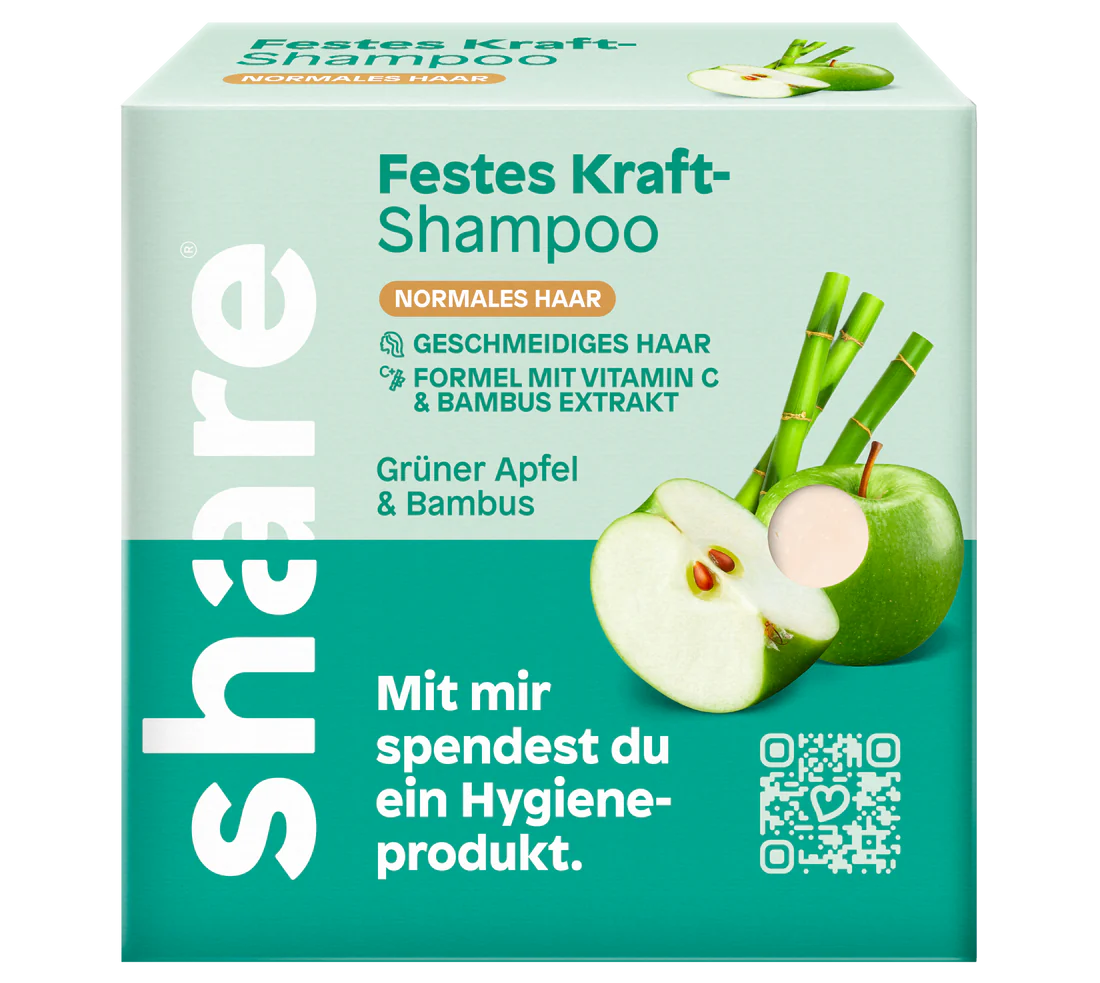 share Festes Shampoo Grüner Apfel & Bambus